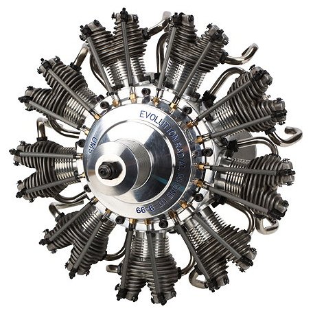 Evo 9 Cyl 99cc Four Stroke Glow Radial Engine