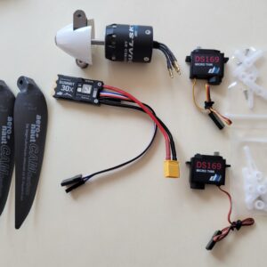 HC-VP VP-2600 e-GLIDER BALSA/CARBON KIT-POWER PACK