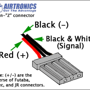 Airtronics 3-wire Old Style Connector Servo Lead