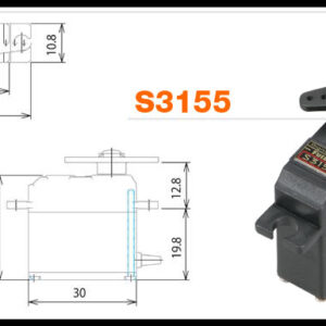 Futaba S3155 Hi Speed Wing Digital Servo